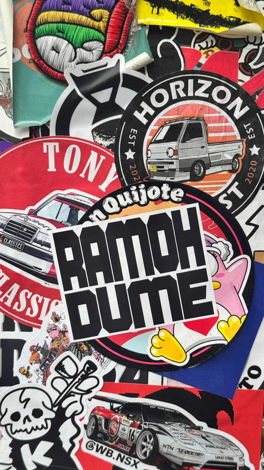 Diecast car stickers &mdash; Horizon, Ramon Dume, and more