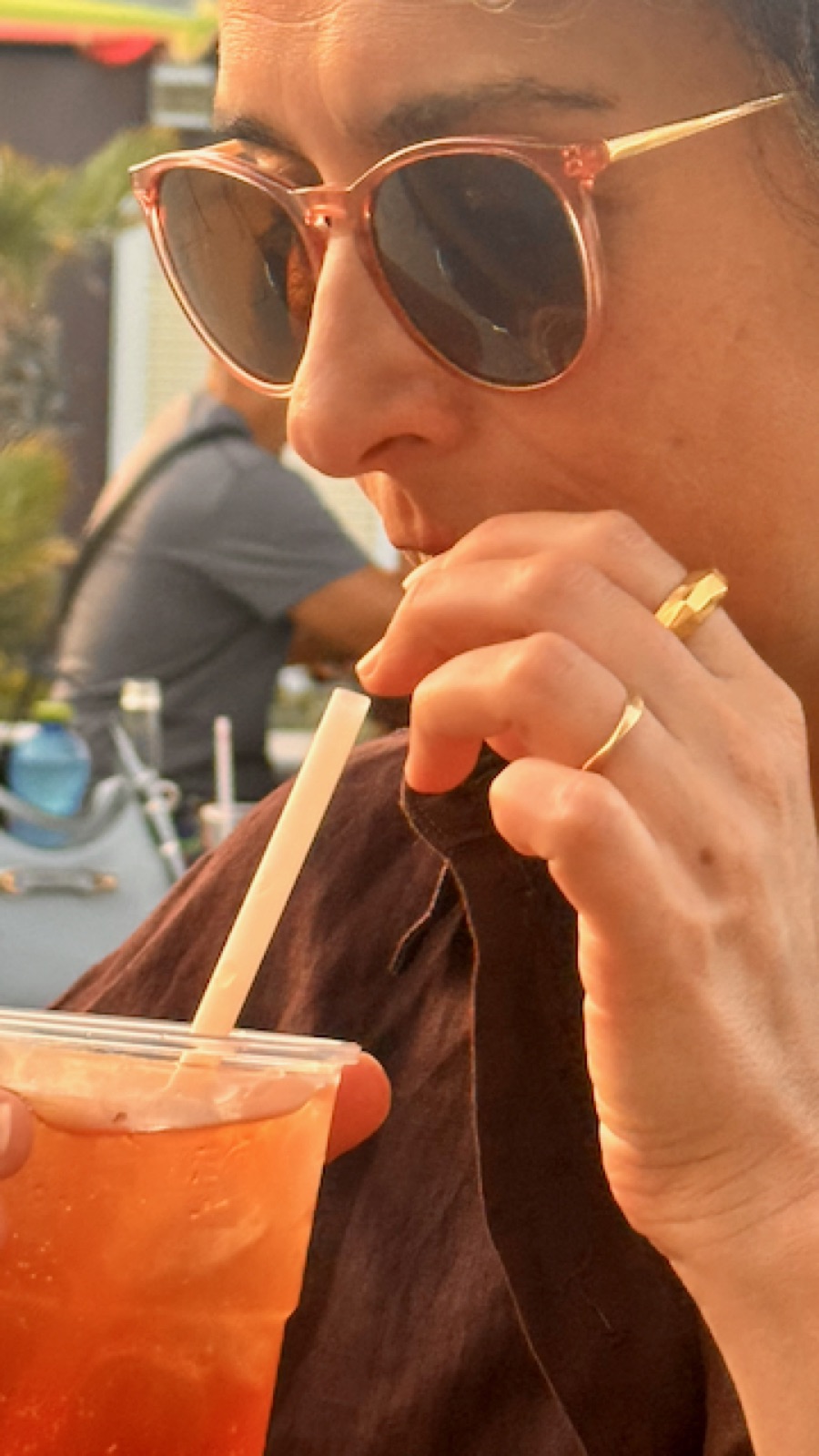 A golden-hour spritz on the beach
